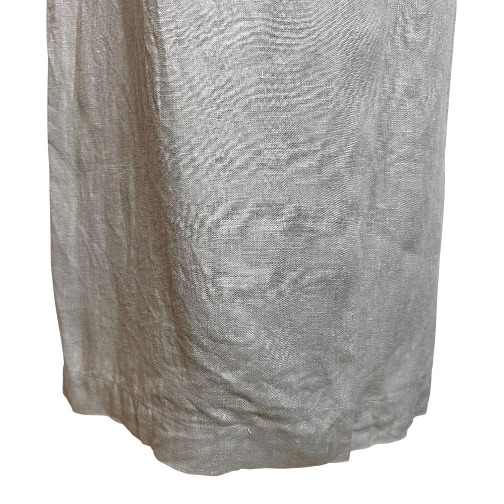 Sleeper Light Gray Linen Maxi Skirt S Quiet Luxury Minimalist Wrap Look - Picture 6 of 9